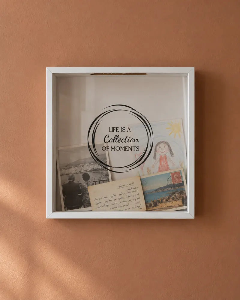 The Teta box: Her recipe, an old photo, the drawing you made her.